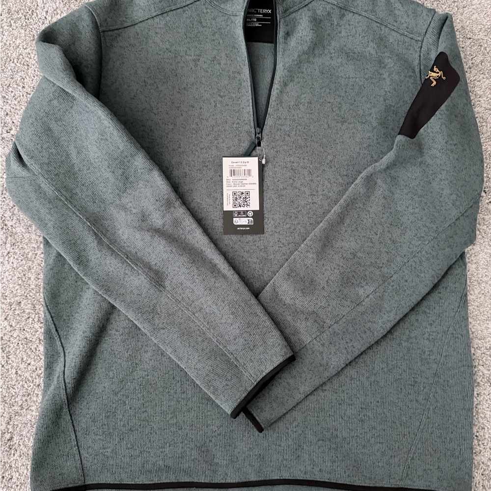 Arc'teryx Gray Zip-Up Sweater
